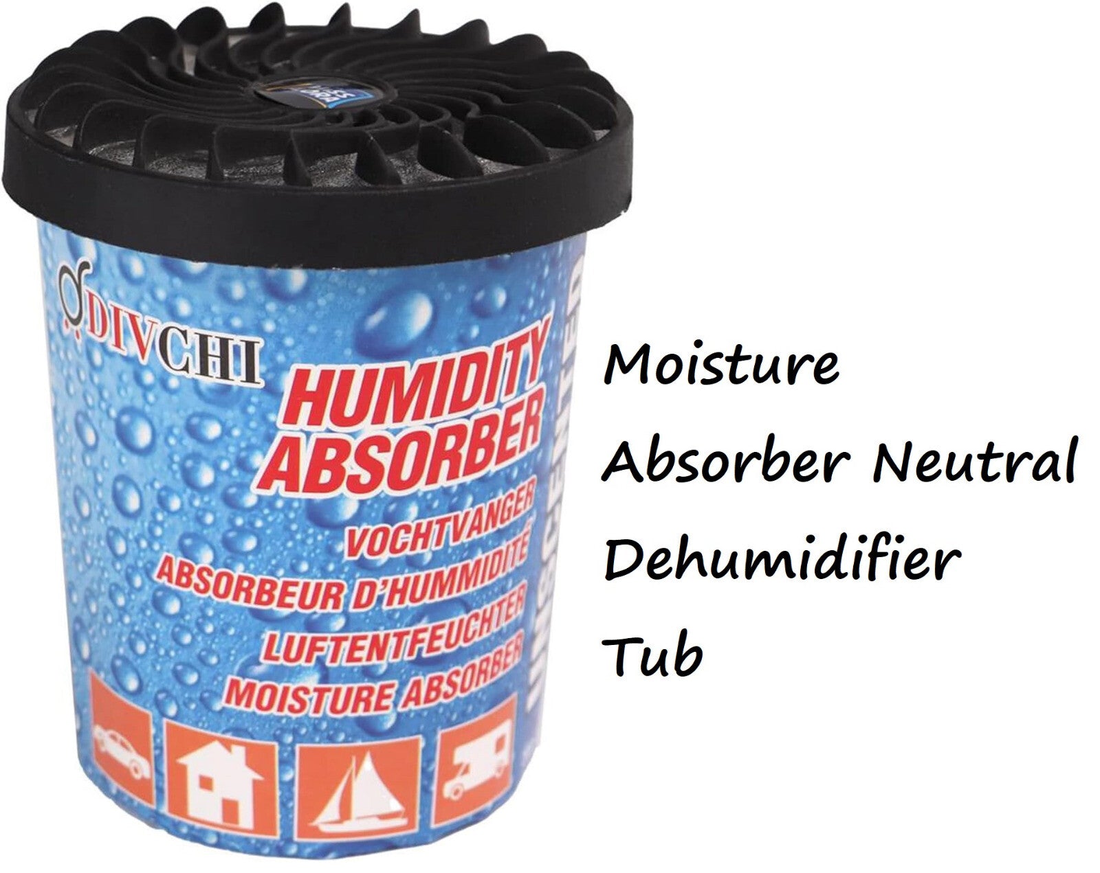 Dehumidifier Moisture Absorbers Tubs & Refill Tablets Neutral for Home & Travel