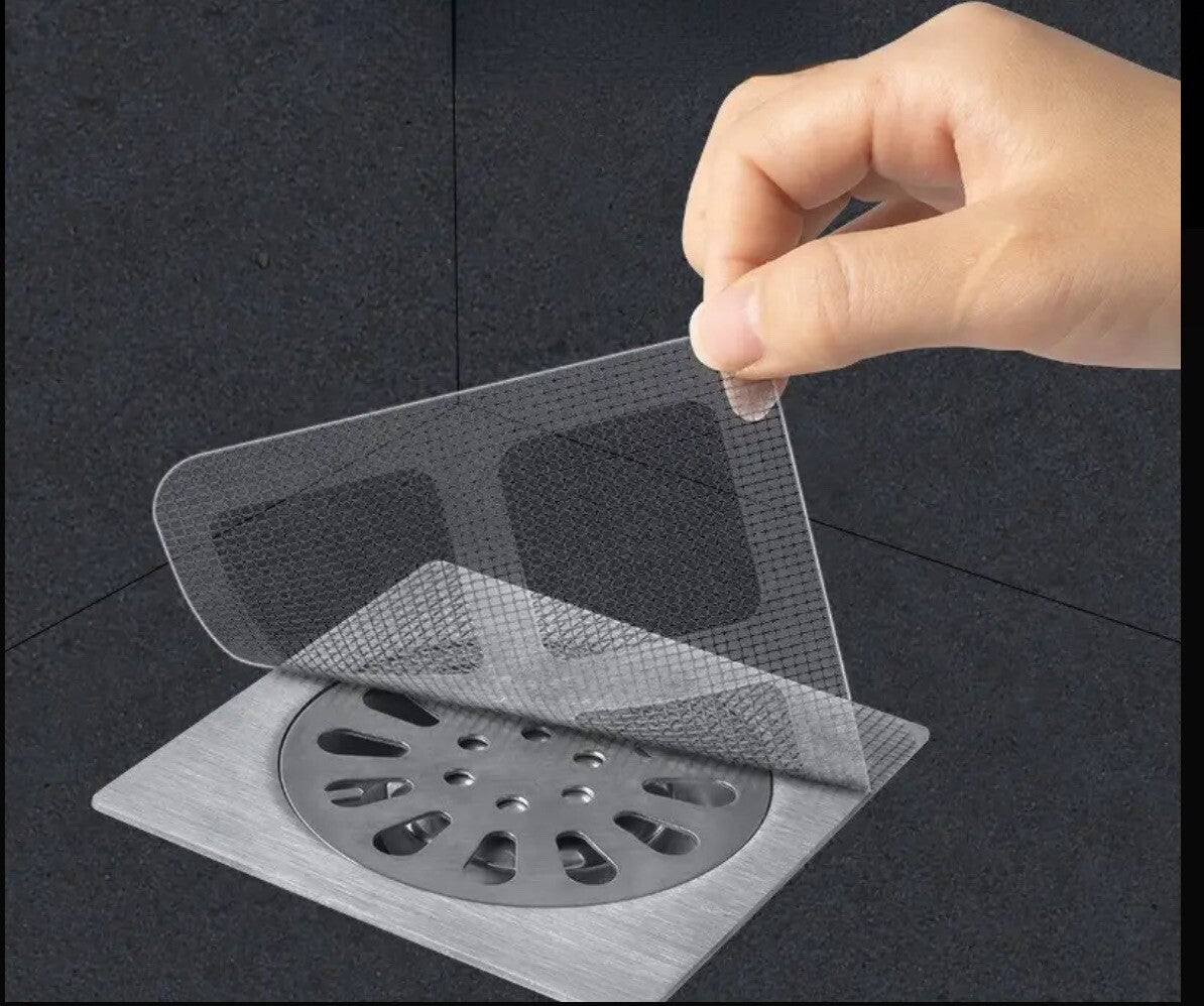 20Pcs Disposable Hair Catchers for Shower Mesh Shower Drain Covers Clean Faucet