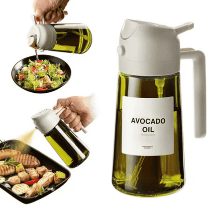 Chamwall 2-in-1 Glass Oil Sprayer & Dispenser