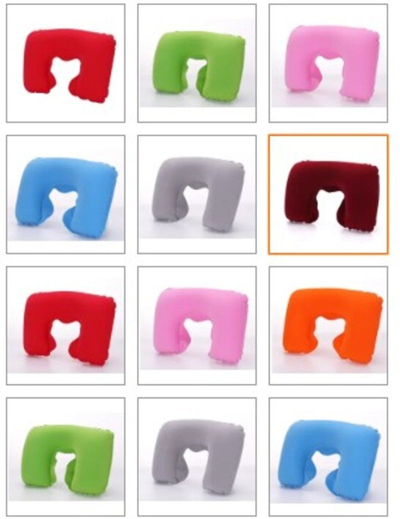 Neck Pillow Inflatable Travel Head Rest Cushion Support Camping Pillow Waiting