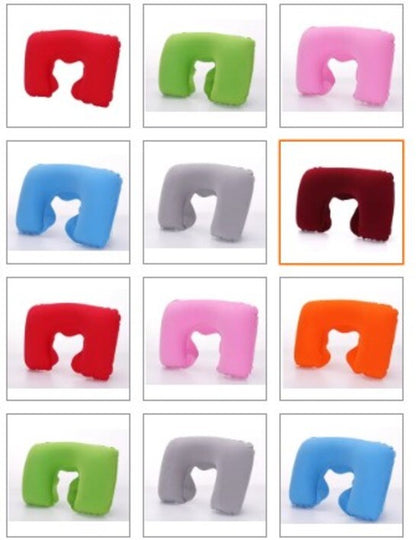 Neck Pillow Inflatable Travel Head Rest Cushion Support Camping Pillow Waiting