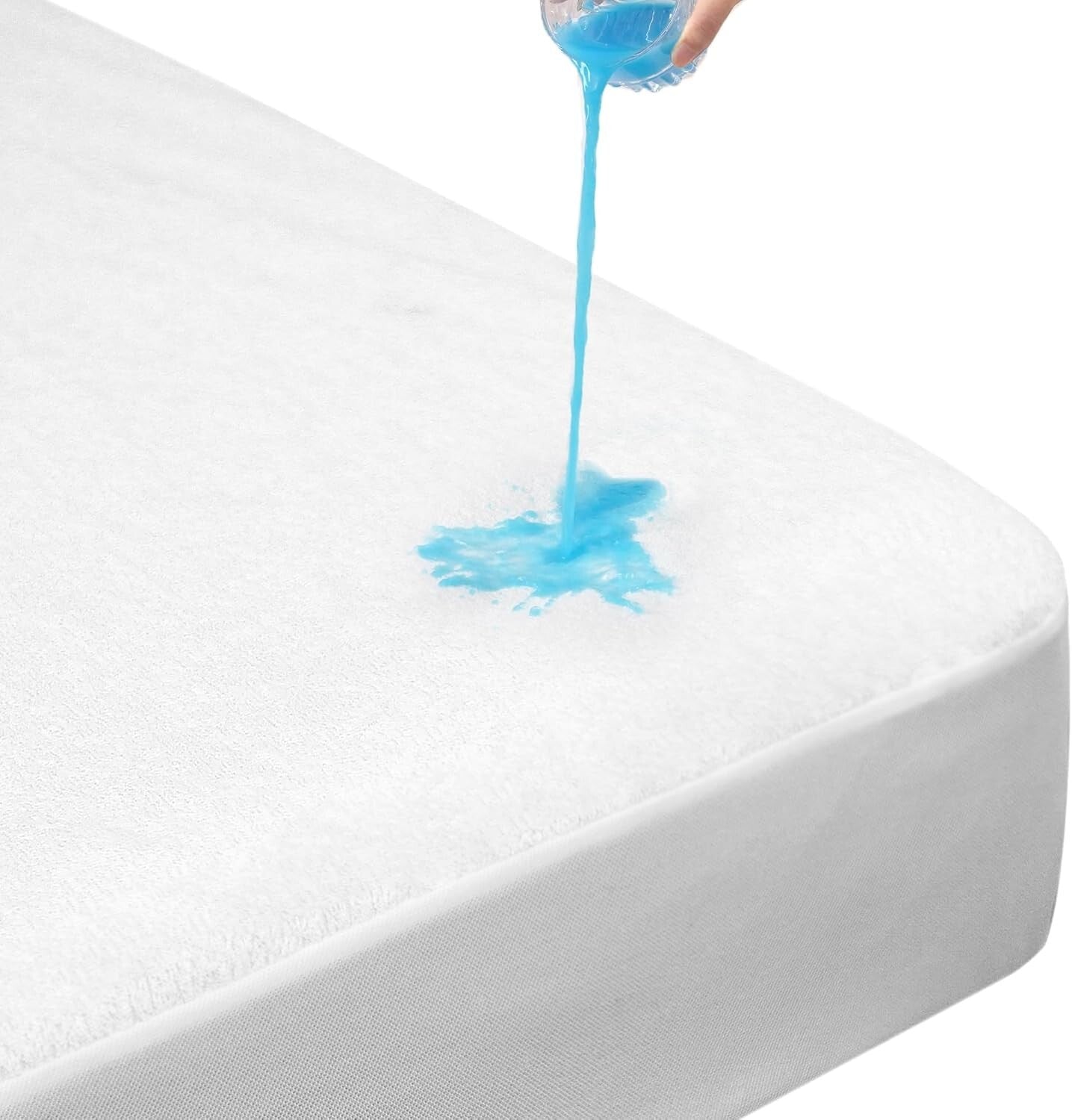 Non Noisy Waterproof Extra Deep Mattress Protector Fitted Bed Cover Double King