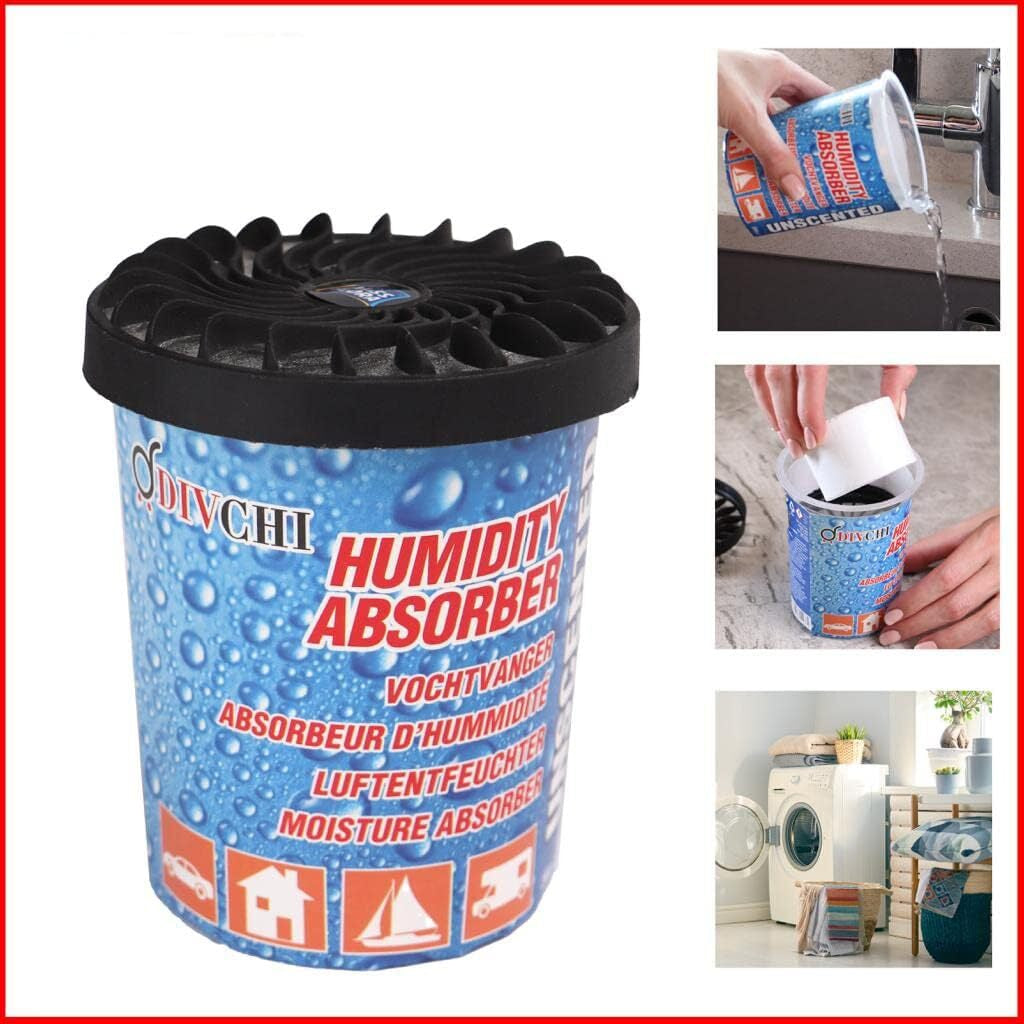 Dehumidifier Moisture Absorbers Tubs & Refill Tablets Neutral for Home & Travel
