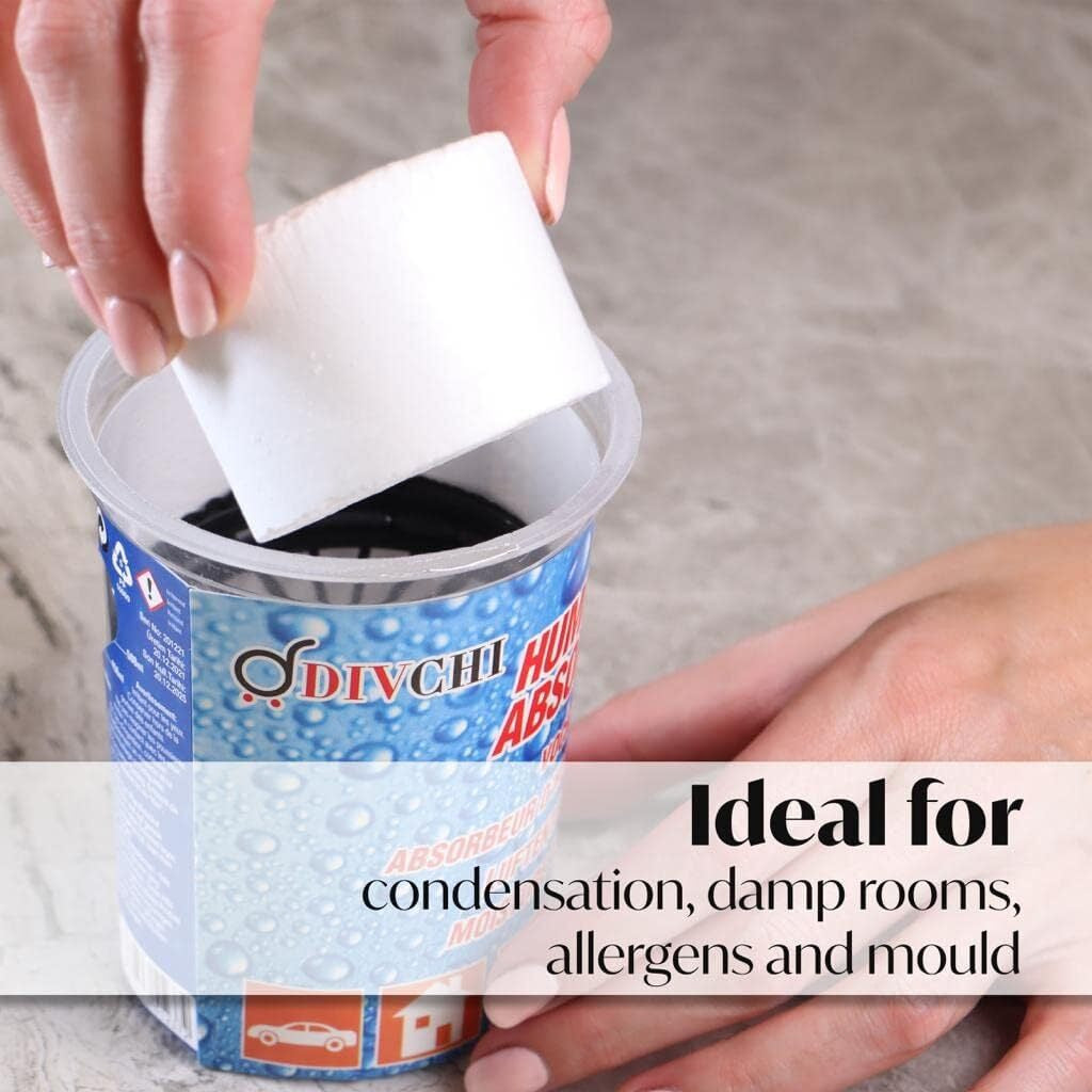 Dehumidifier Moisture Absorbers Tubs & Refill Tablets Neutral for Home & Travel