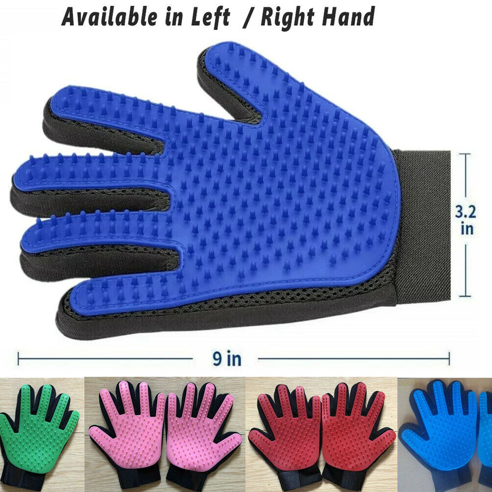 Pet Grooming Glove – Gentle Deshedding & Fur Removal