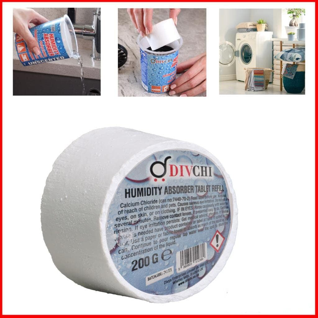 Dehumidifier Moisture Absorbers Tubs & Refill Tablets Neutral for Home & Travel