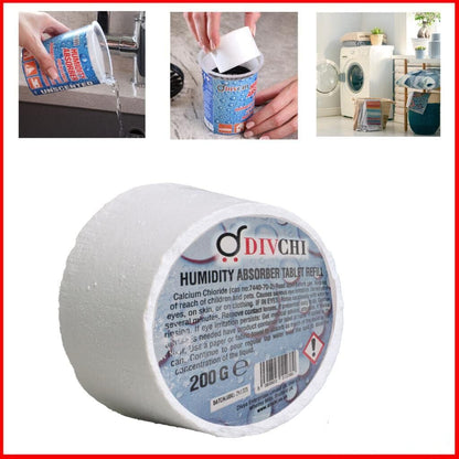 Dehumidifier Moisture Absorbers Tubs & Refill Tablets Neutral for Home & Travel
