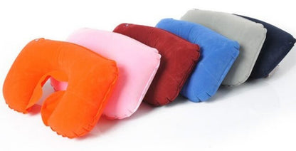 Neck Pillow Inflatable Travel Head Rest Cushion Support Camping Pillow Waiting