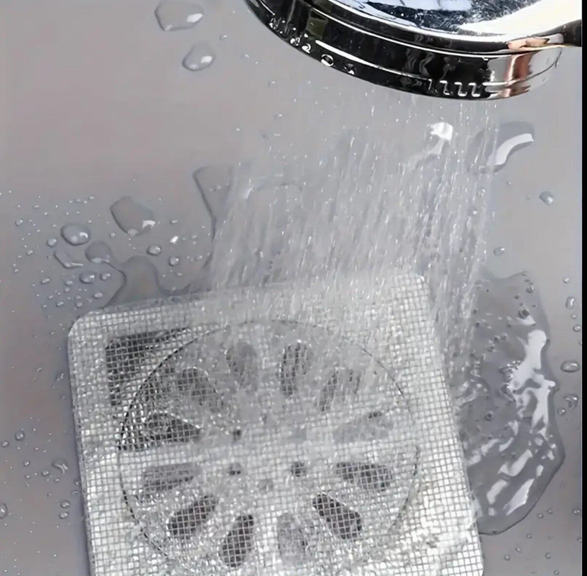 20Pcs Disposable Hair Catchers for Shower Mesh Shower Drain Covers Clean Faucet