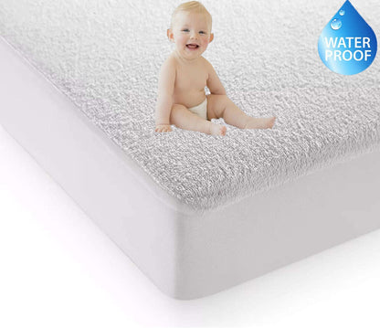 Non Noisy Waterproof Extra Deep Mattress Protector Fitted Bed Cover Double King