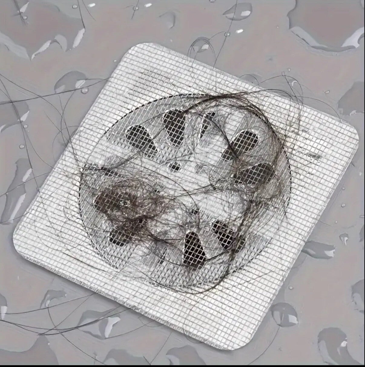 20Pcs Disposable Hair Catchers for Shower Mesh Shower Drain Covers Clean Faucet