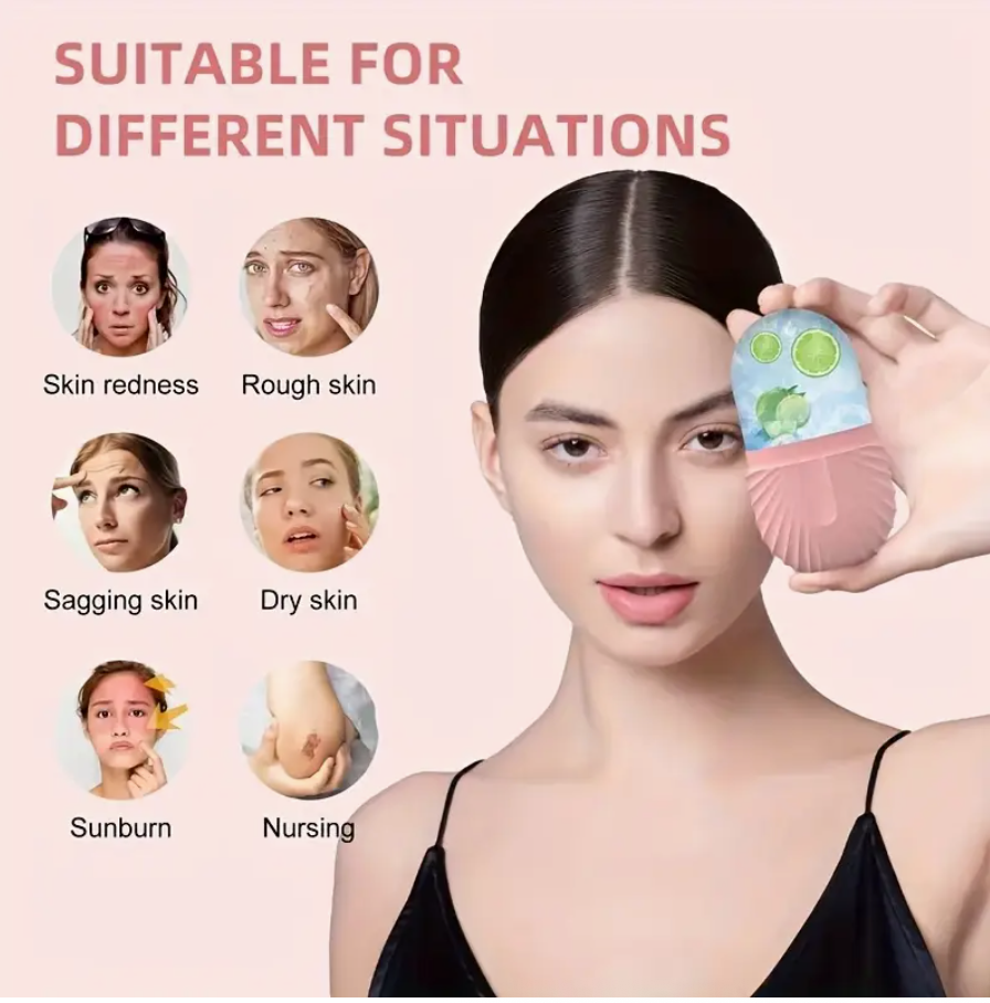 Facial Ice Roller – Cooling Tool for Puffiness & Skin Tightening