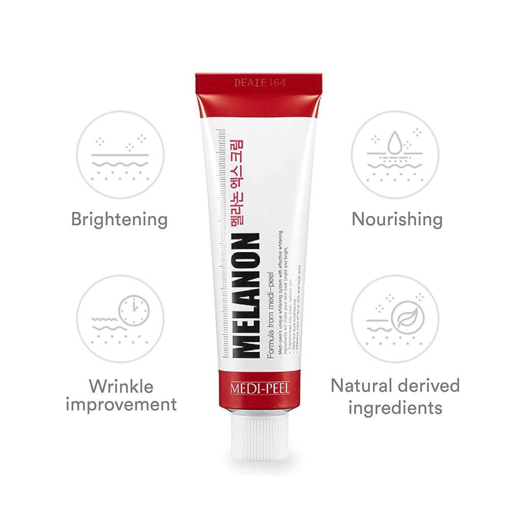 Medi-Peel Melanon X Cream 1.01 fl oz, Reduce Dark Spots, Anti-Aging, Spot Cream, Spot Treatment, Skin Trouble Care, Brightening, Moisturizing, Blemish