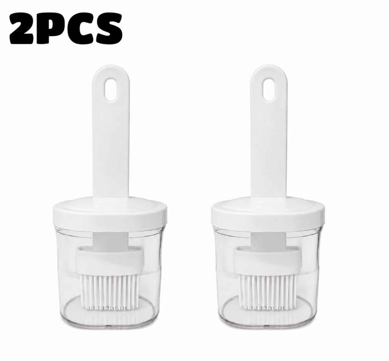 2 Silicone Oil Brushes with Bottles set
