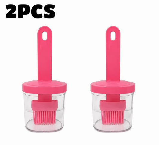2 Silicone Oil Brushes with Bottles set
