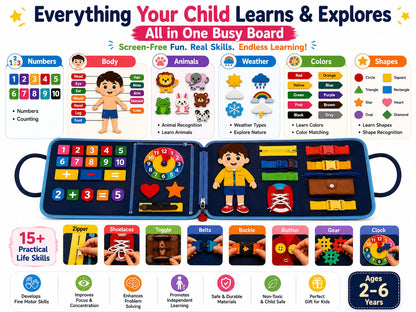 Chamwall™ Montessori Busy Board