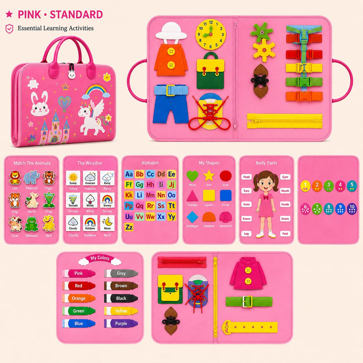 Chamwall™ Montessori Busy Board