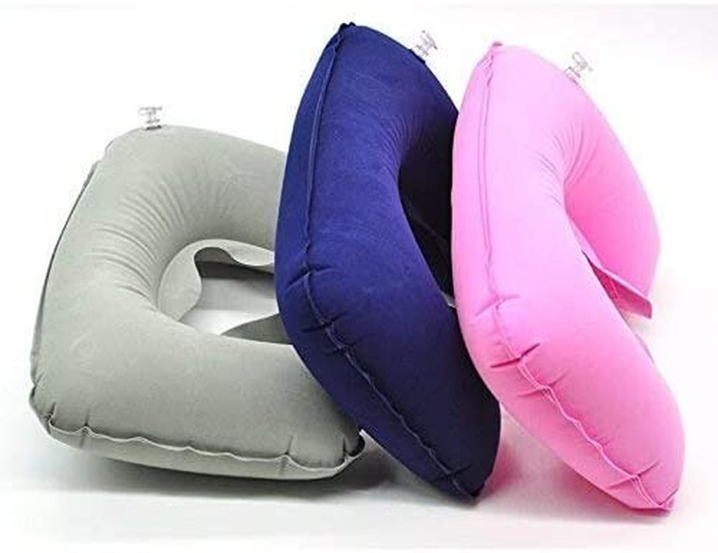 Neck Pillow Inflatable Travel Head Rest Cushion Support Camping Pillow Waiting