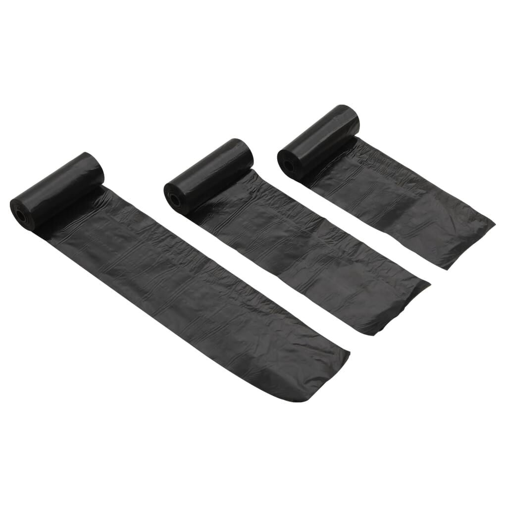 Dog Poop Bags 750 Pcs Black 30X20 Cm PE