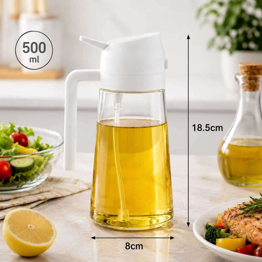Chamwall 2-in-1 Glass Oil Sprayer & Dispenser