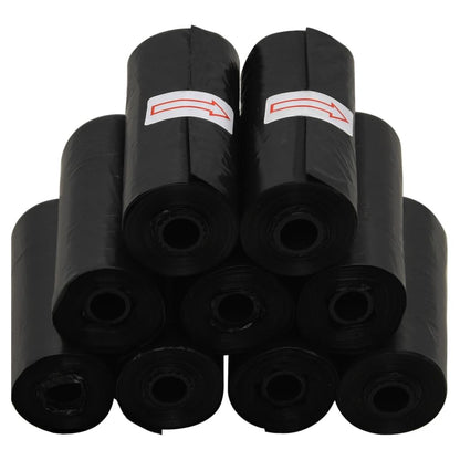 Dog Poop Bags 750 Pcs Black 30X20 Cm PE