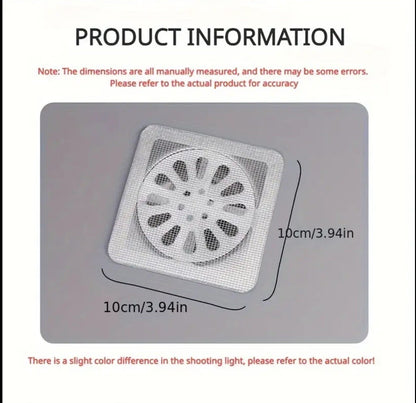 20Pcs Disposable Hair Catchers for Shower Mesh Shower Drain Covers Clean Faucet