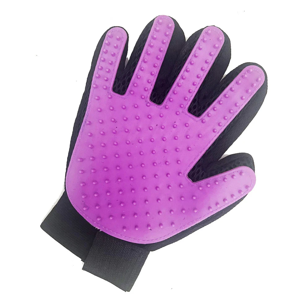 Pet Grooming Glove – Gentle Deshedding & Fur Removal