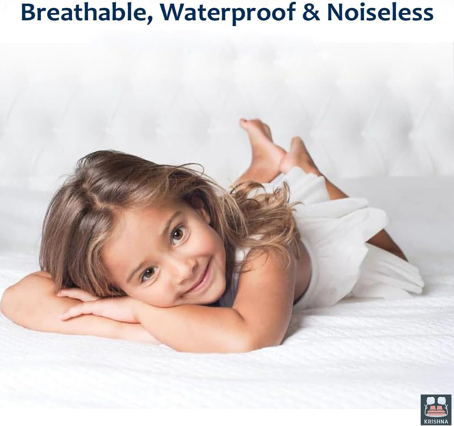 Non Noisy Waterproof Extra Deep Mattress Protector Fitted Bed Cover Double King