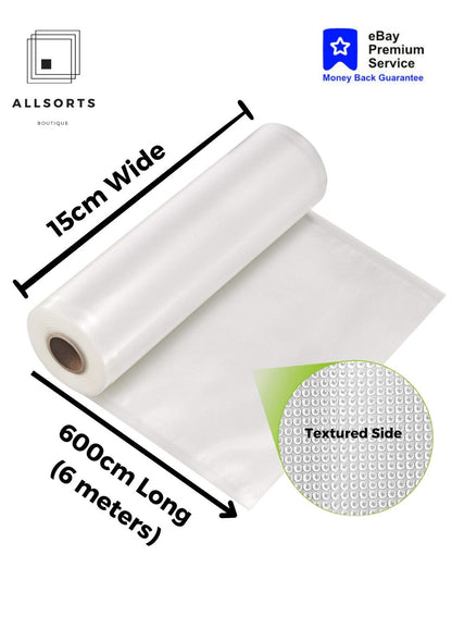Food Vacuum Sealer Rolls Bags Vaccum Food Storage Saver Seal Bag Pack Embossed