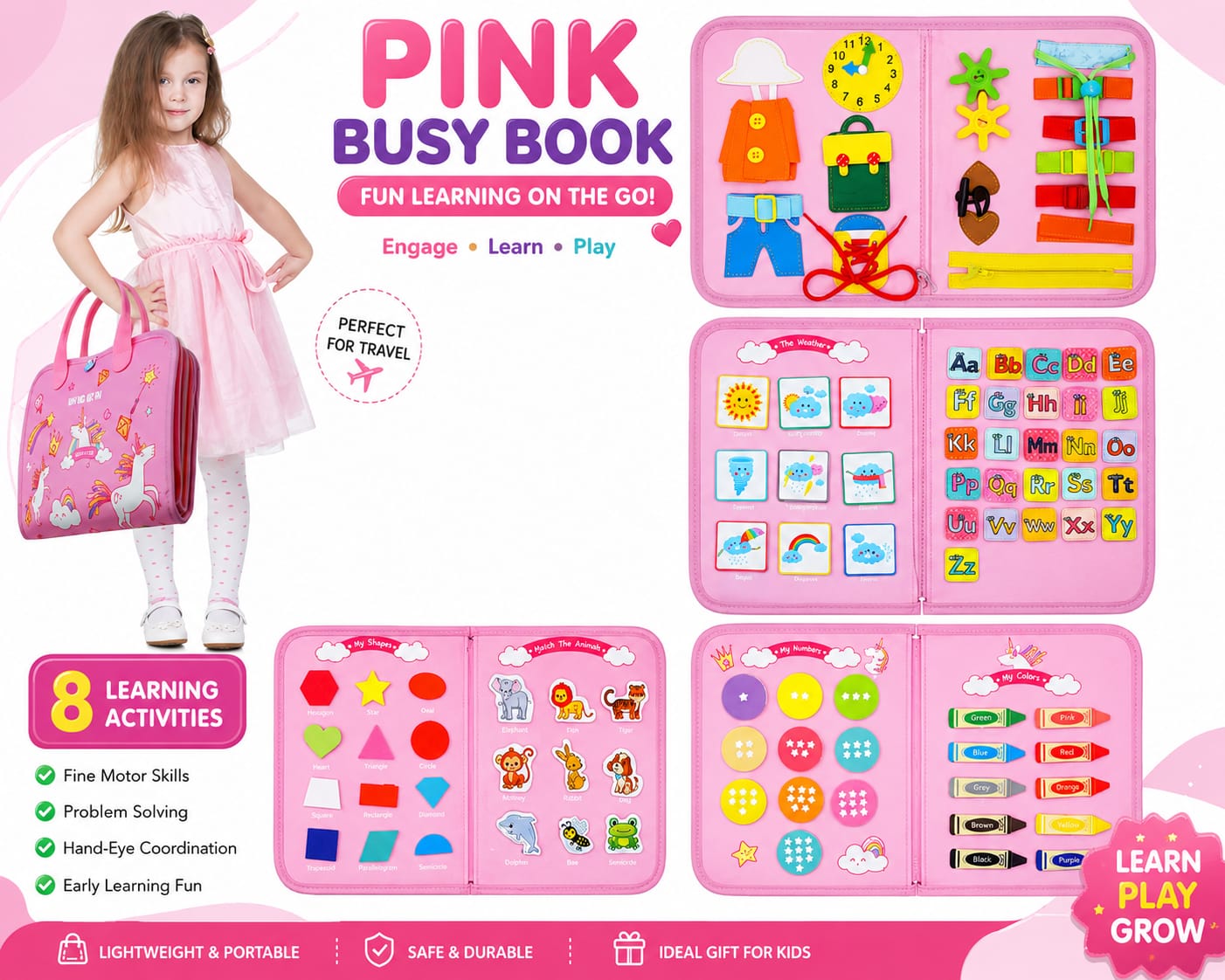 Chamwall™ Montessori Busy Board